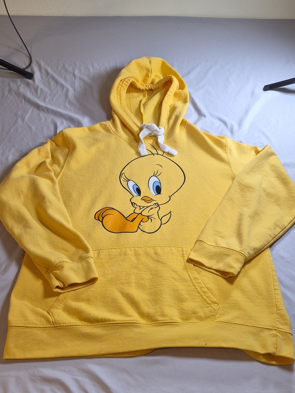 Tweety Bird Yellow Graphic Hoodie YL